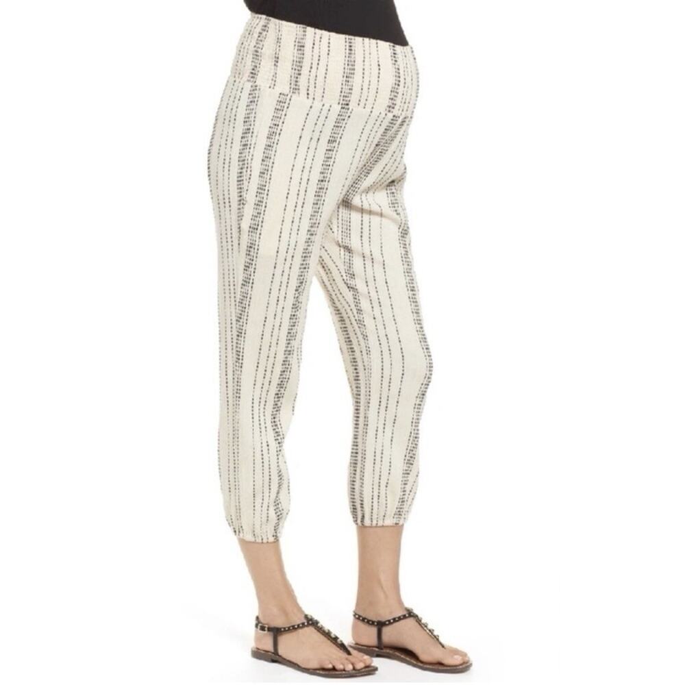 Hatch Beach Pants 1 / US S Gauze Smocked Waist Boho Lounge Maternity Comfy‎
